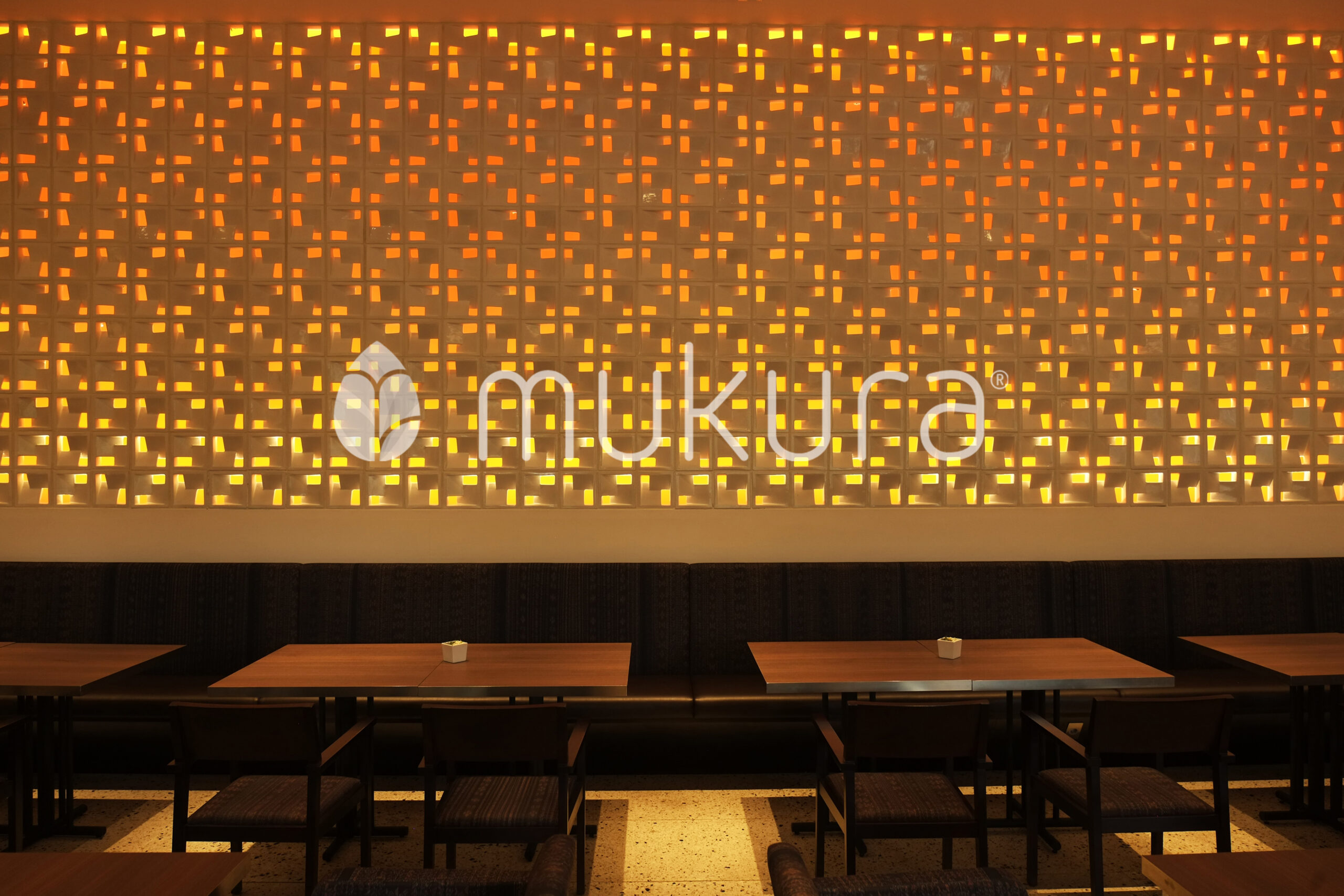 Dinding roster custom Mukura di Restoran Tesate, Kemang, Jakarta