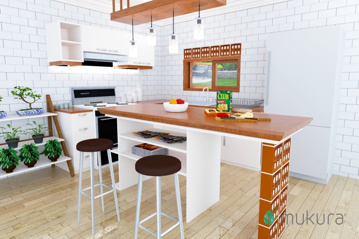 Ilustrasi Roster Bamboes di Dapur dan Ruang Makan