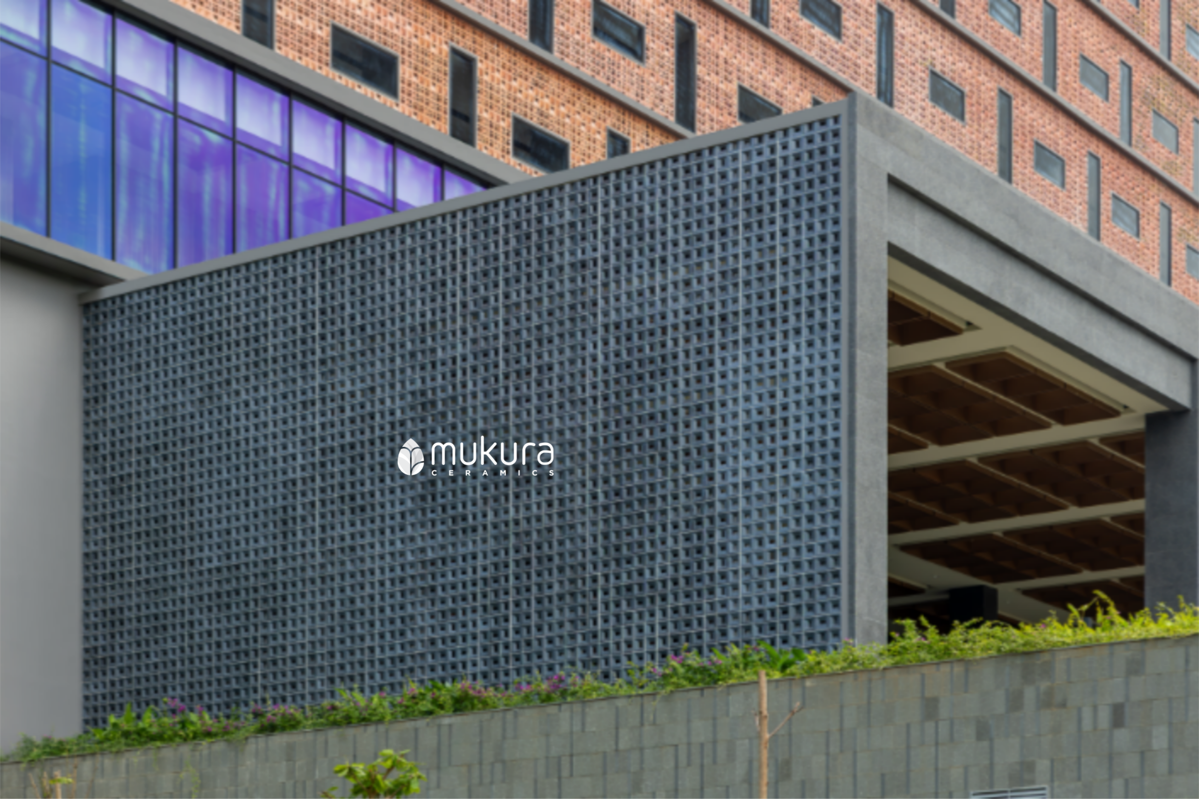 Zero-maintenance facade system of Movenpick Carita featuring custom granite breezeblocks by Mukura
